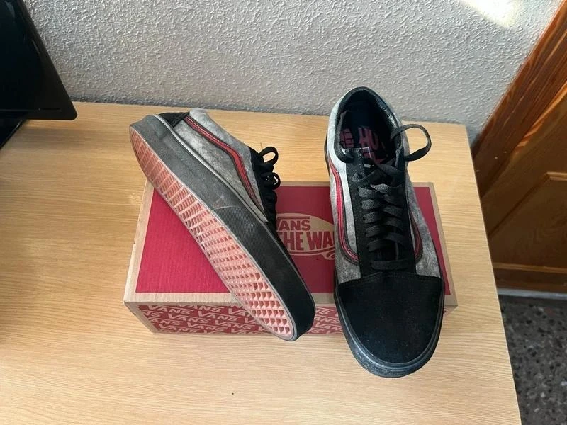 Vans Old Skool Pewter Black Denim Camurça T42.5 Muito Bom Estado – photo 5